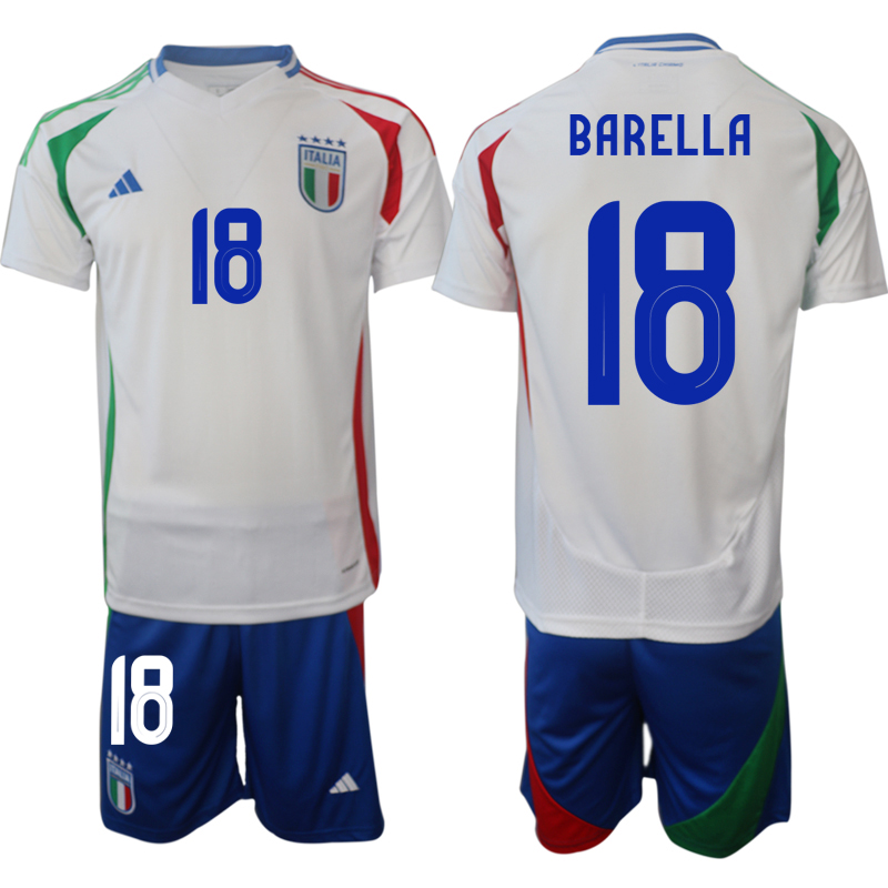 Men 2024-2025 Season Italy away white #18 Soccer Jersey